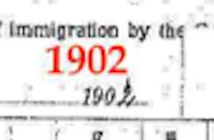 1902 to 1904 immigration year