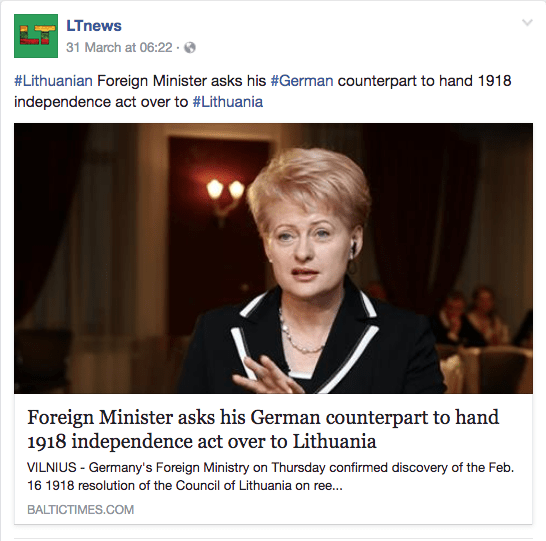 Liudas Mažylis 1918 declaration of independence. Dalia Grybauskaitė.