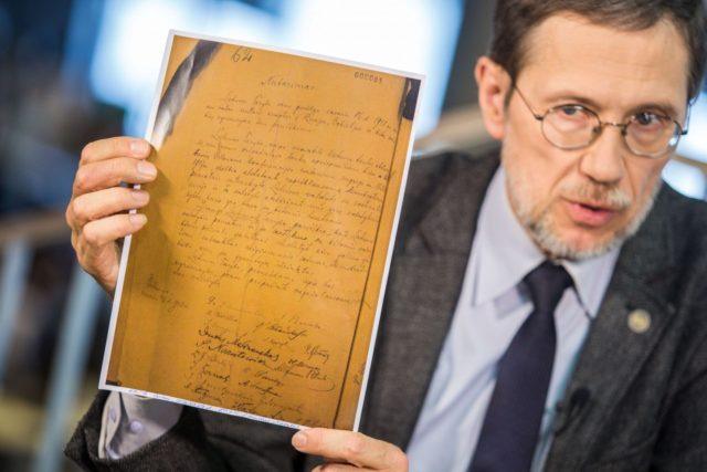 Liudas Mažylis 1918 declaration of independence. Kaunas Berlin.