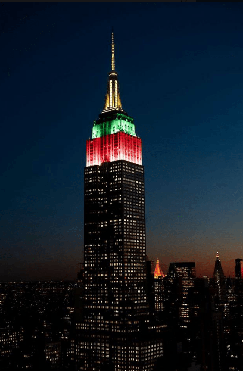 Lithuanian Centennial Celebration 2018 Examples - Empire State Building