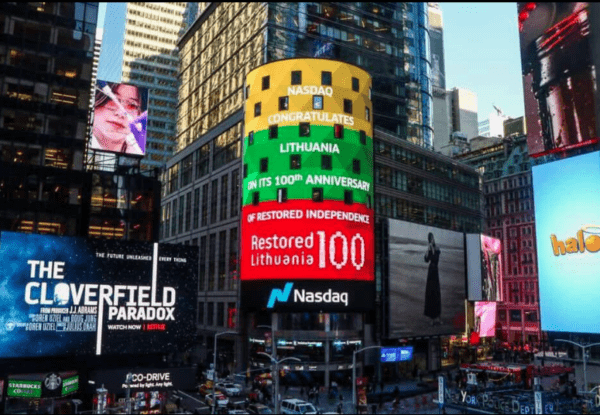 Lithuanian Centennial Celebration 2018 Examples - Times Square