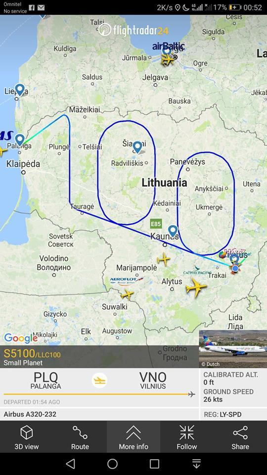 Lithuanian Independence Flight - Small Planet Airlines.