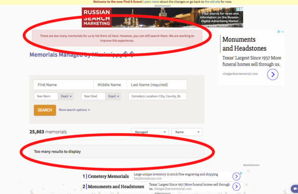 Complaints F-A-G layout