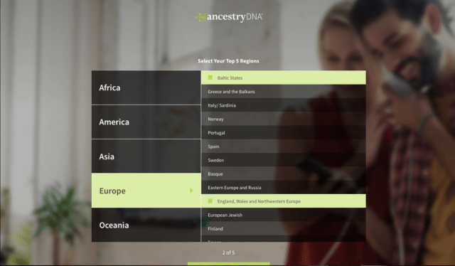 ancestry dna regions spotify
