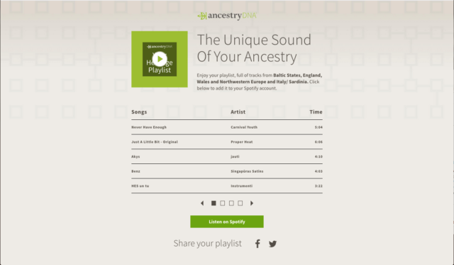 the unique sound of your ancestry dna