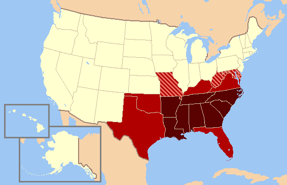 states that make up the south