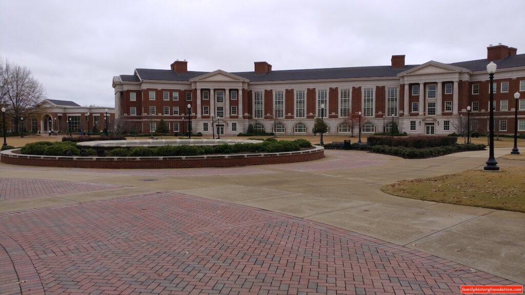 Beautiful cobblestone red brick UA campus