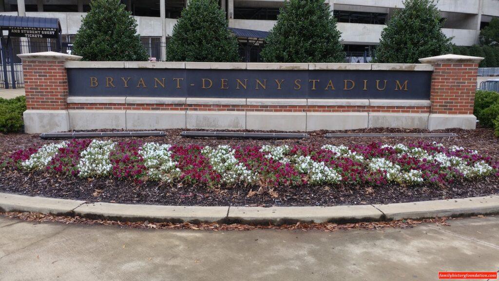 Bryant-Denny Stadium sign