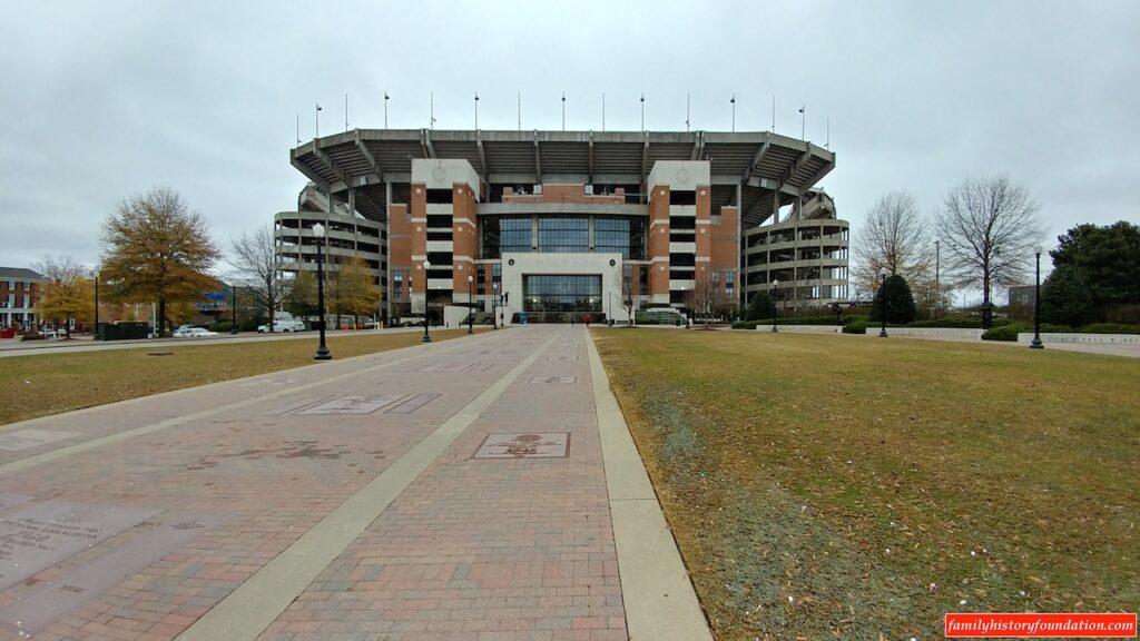 The Bryant-Denny Stadium walk of legends
