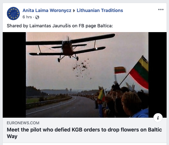 Pilot Baltic chain drops flowers