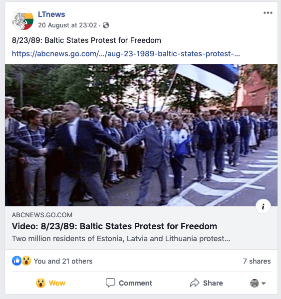 Estonia Baltic States Freedom 1989