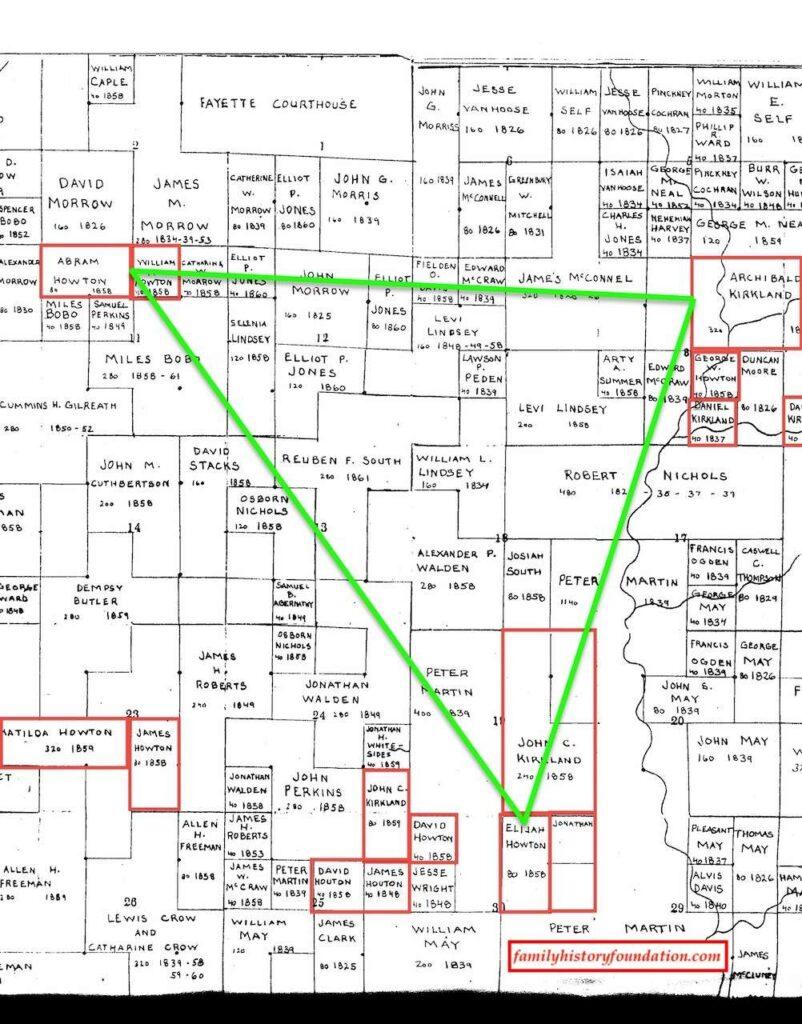 Abraham and Elijah Howton Archibald Kirkland 1858 Alabama