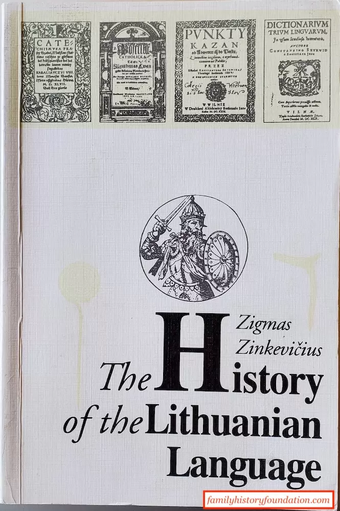 The History of the Lithuanian Language - Zigmas Zinkevičius
