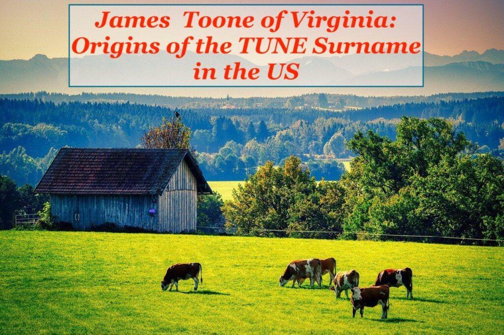 James Toone of Virginia - TUNE surname