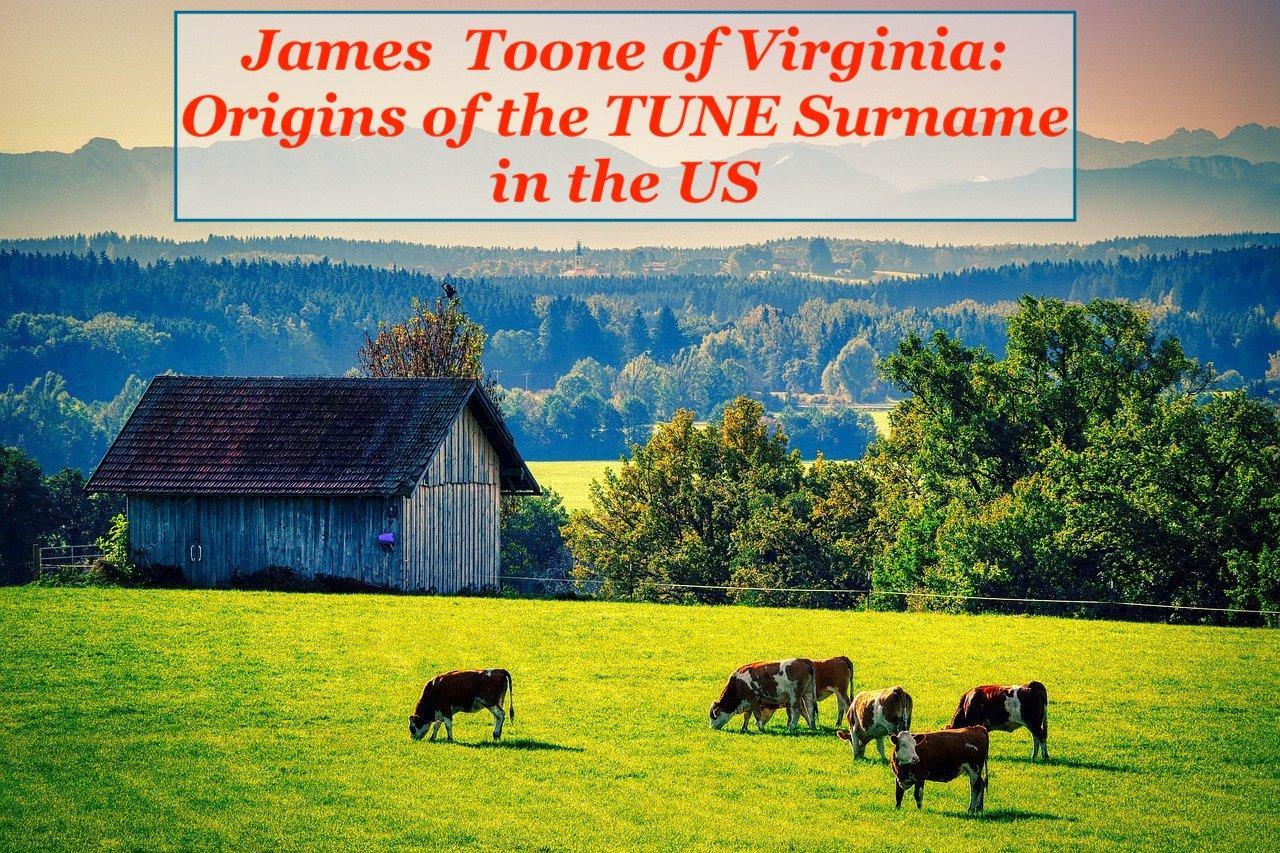James Toone of Virginia - TUNE surname