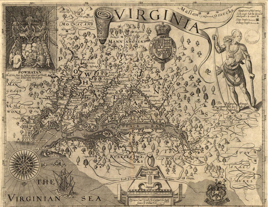 Virginia Colony Map 1606