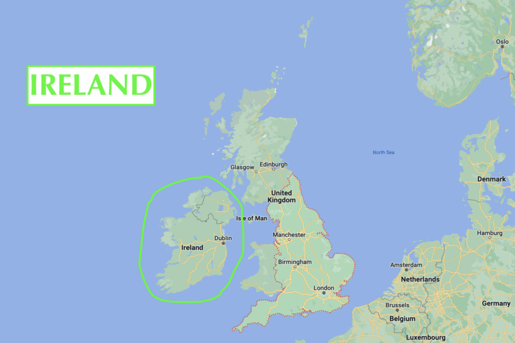 Ireland Map region explained