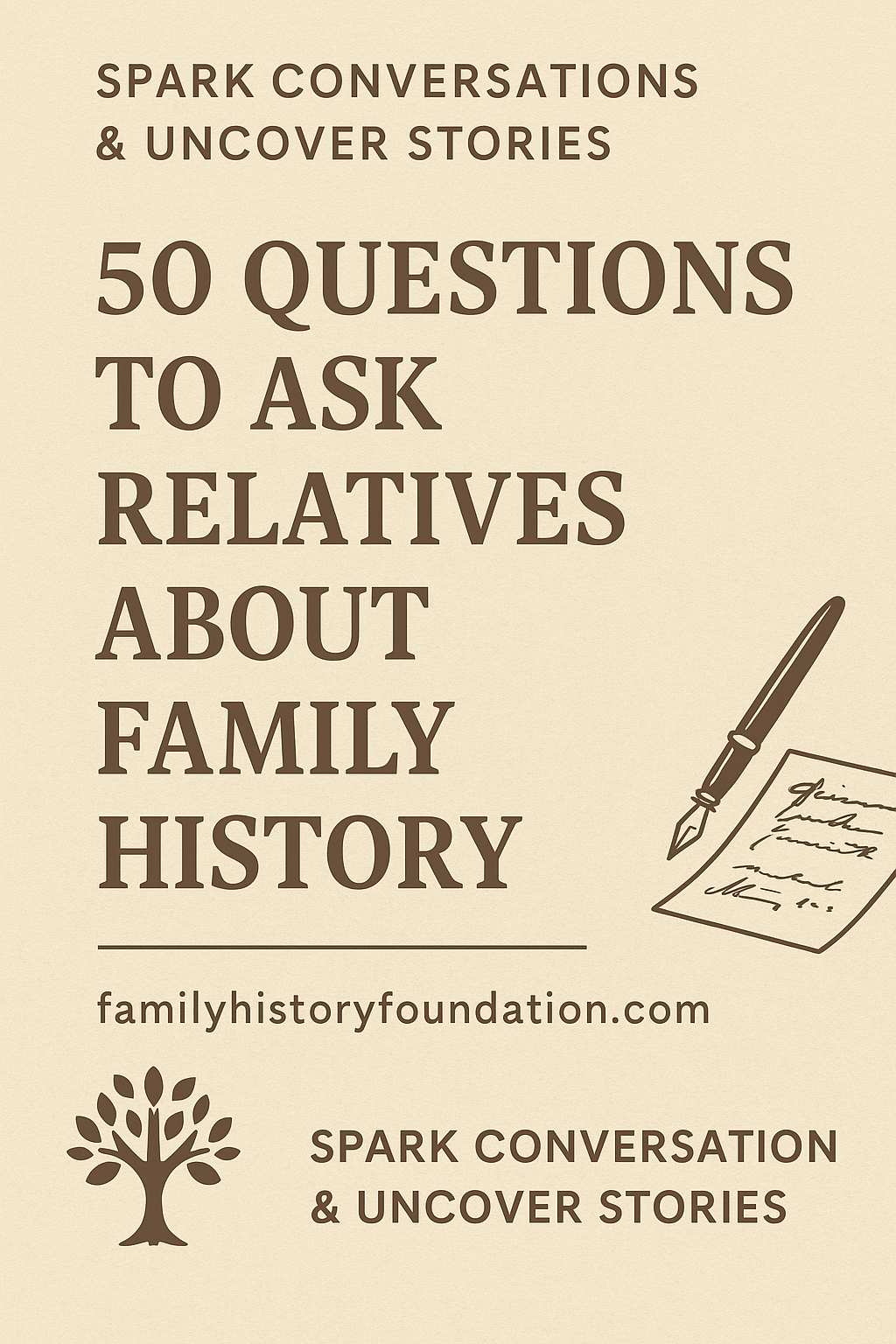 50 Questions to ask relatives about family history