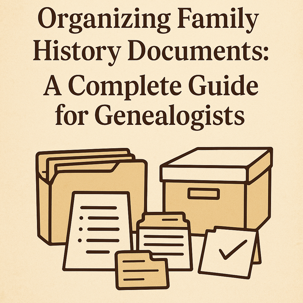 organizing family history documents