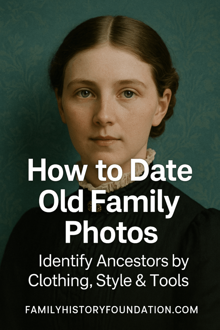 how to date old family photos