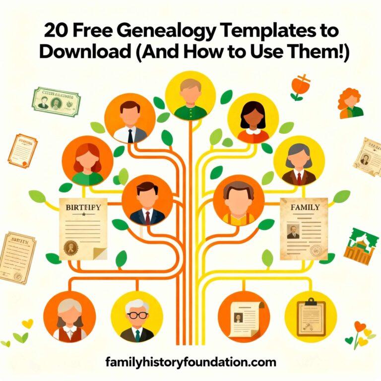 20 Free Genealogy Templates to Download-featured