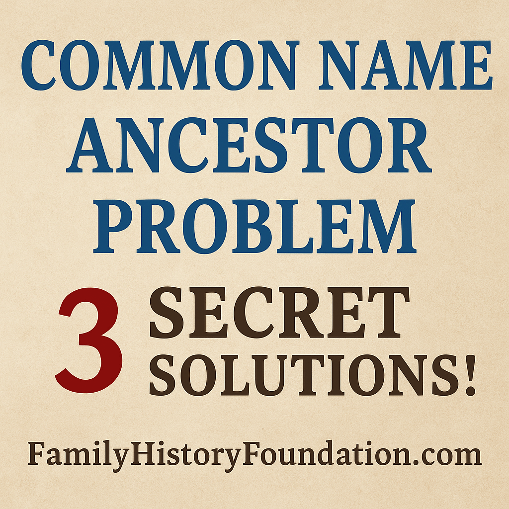 The Common Name Ancestor Problem: 3 Secret Solutions