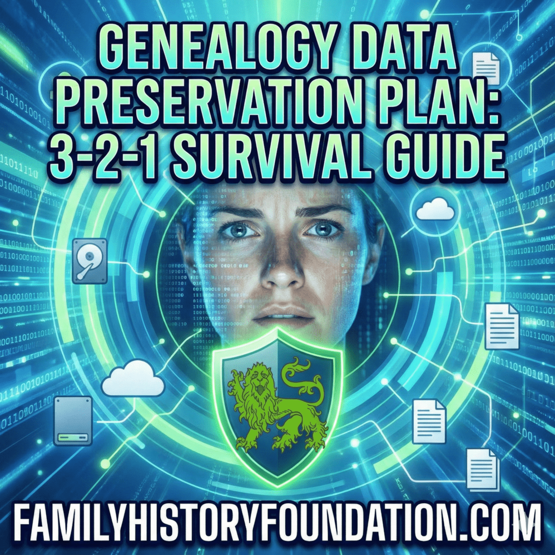 Create a Genealogy Data Preservation Plan through the steps given to help preserve your genealogy information for the future