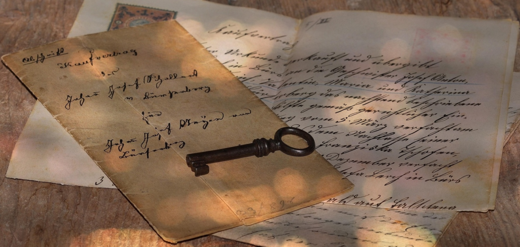 Family History Foundation About Old letters and a vintage key