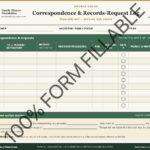 Form 04 Correspondence and Records Request Log 11