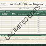 Form 04 Correspondence and Records Request Log 13