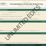 Form 04 Correspondence and Records Request Log 13.2