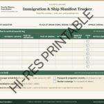 Form 08 Immigration and Ship Manifest Tracker WATERMARK 1