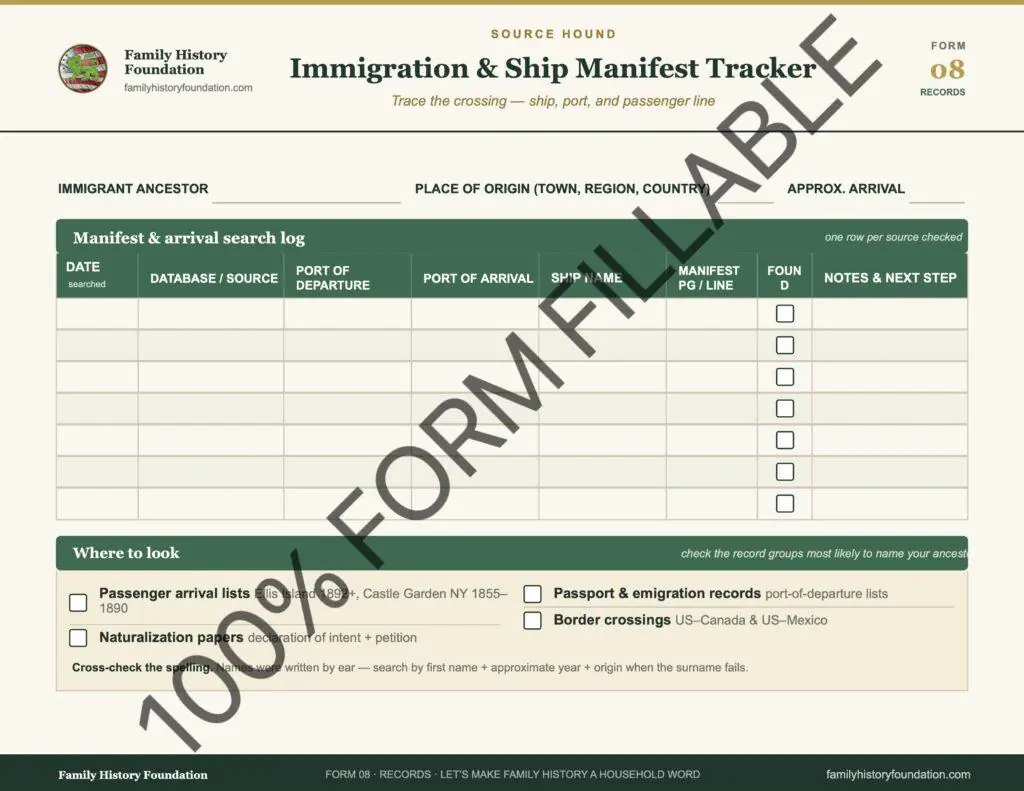 Form 08 Immigration and Ship Manifest Tracker WATERMARK 12