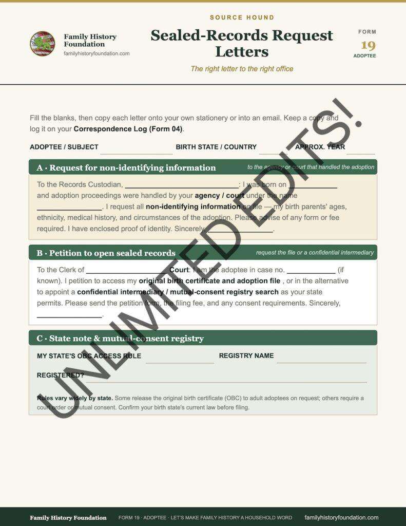 Form 19 Sealed Records Request Letters WATERMARK 1