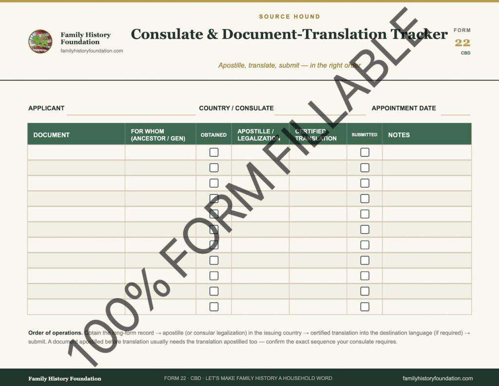 Form 22 Consulate and Translation Tracker WATERMARK 1