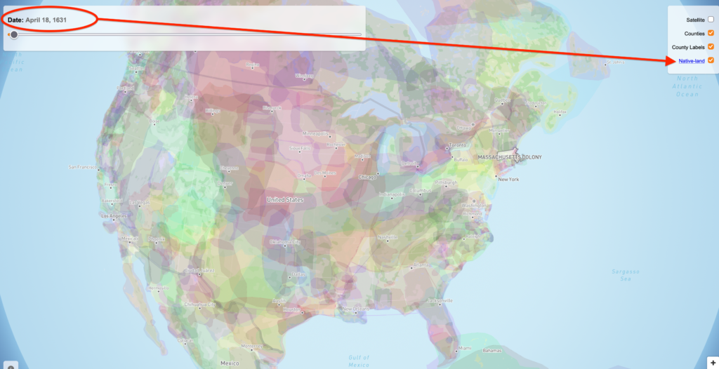 US County Boundary Maps Historical Interactive Tools US History Map native lands
